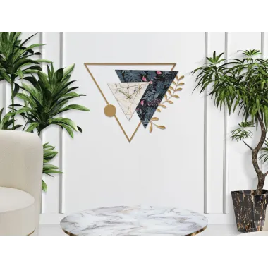 Zegarek ścienny Trójkąt 75X4,5X59 cm